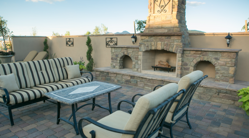 Vicente Landscaping, Outdoor Fireplace, Northern Arizona, Prescott, Landscaping Business